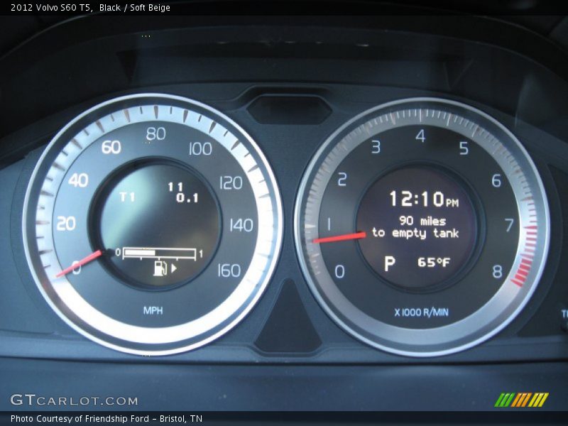 Black / Soft Beige 2012 Volvo S60 T5