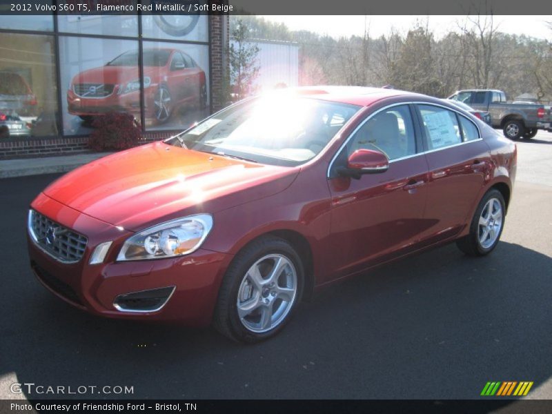 Flamenco Red Metallic / Soft Beige 2012 Volvo S60 T5
