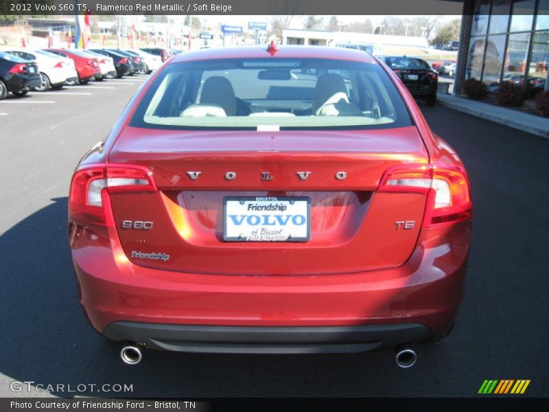Flamenco Red Metallic / Soft Beige 2012 Volvo S60 T5