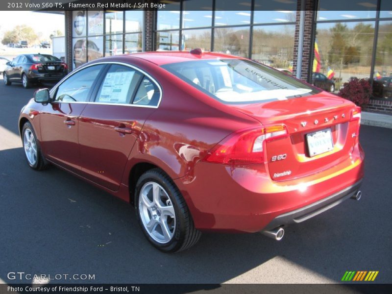 Flamenco Red Metallic / Soft Beige 2012 Volvo S60 T5