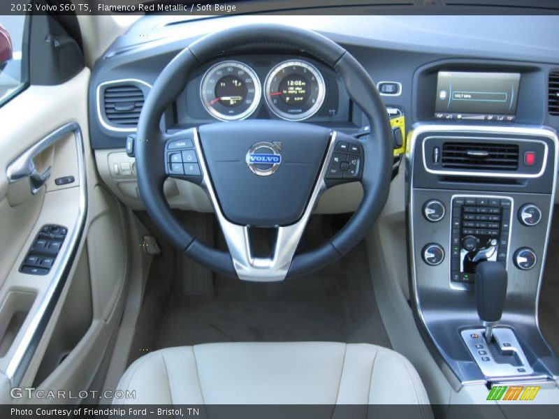 Flamenco Red Metallic / Soft Beige 2012 Volvo S60 T5
