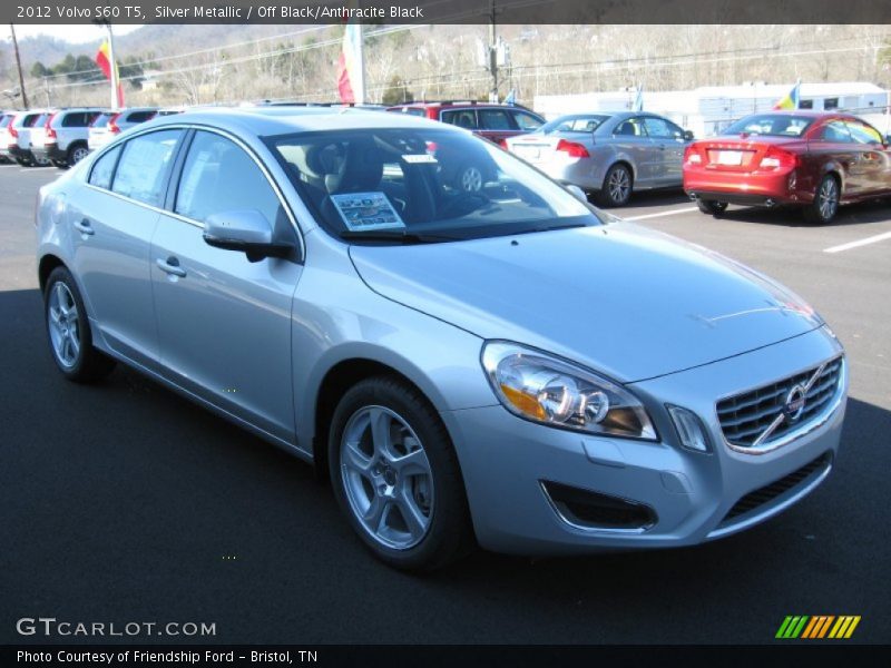 Silver Metallic / Off Black/Anthracite Black 2012 Volvo S60 T5