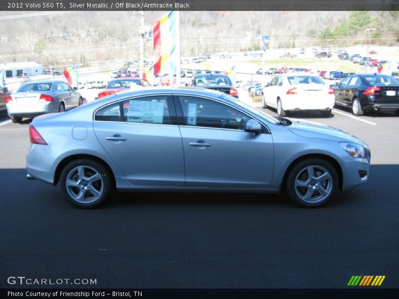 Silver Metallic / Off Black/Anthracite Black 2012 Volvo S60 T5
