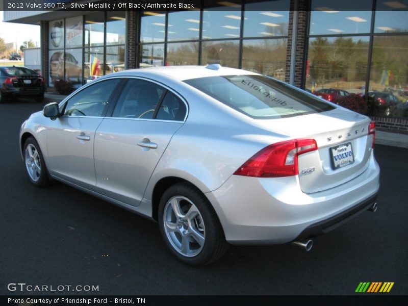 Silver Metallic / Off Black/Anthracite Black 2012 Volvo S60 T5