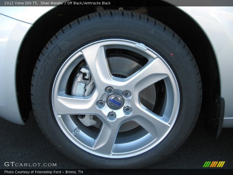 Silver Metallic / Off Black/Anthracite Black 2012 Volvo S60 T5