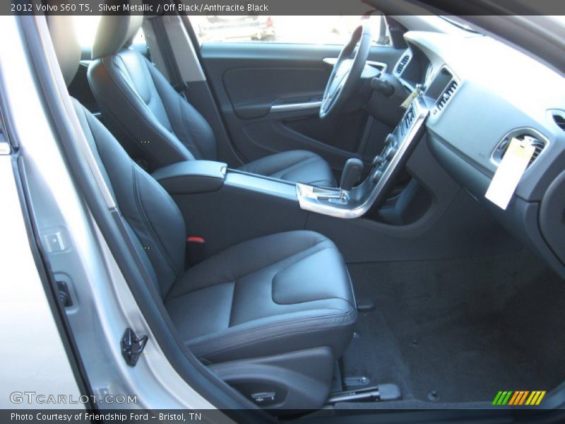 Silver Metallic / Off Black/Anthracite Black 2012 Volvo S60 T5