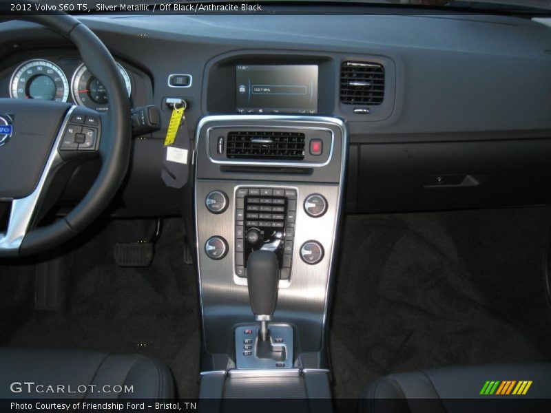 Silver Metallic / Off Black/Anthracite Black 2012 Volvo S60 T5