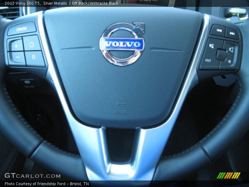 Silver Metallic / Off Black/Anthracite Black 2012 Volvo S60 T5