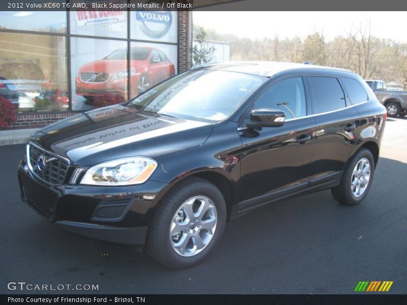 Black Sapphire Metallic / Off Black 2012 Volvo XC60 T6 AWD