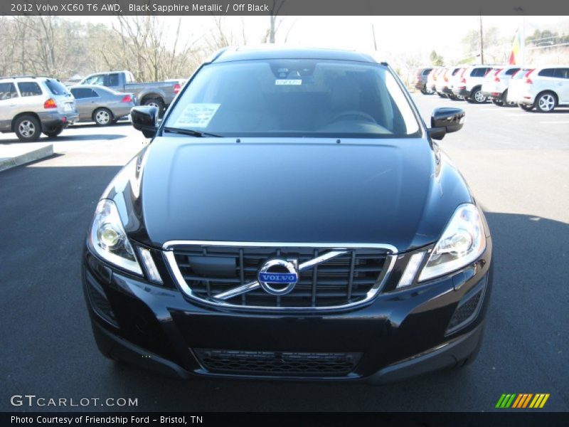 Black Sapphire Metallic / Off Black 2012 Volvo XC60 T6 AWD