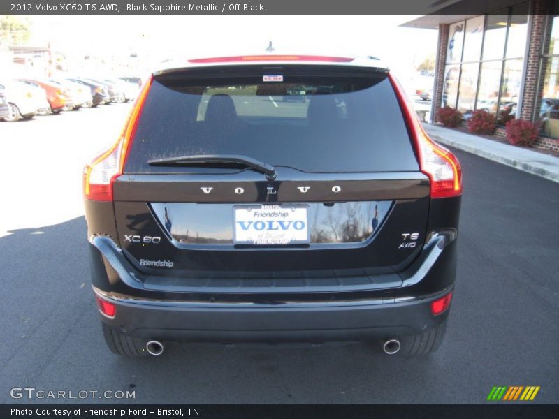 Black Sapphire Metallic / Off Black 2012 Volvo XC60 T6 AWD