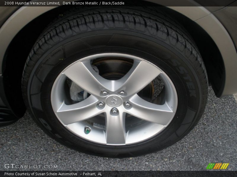Dark Bronze Metallic / Black/Saddle 2008 Hyundai Veracruz Limited