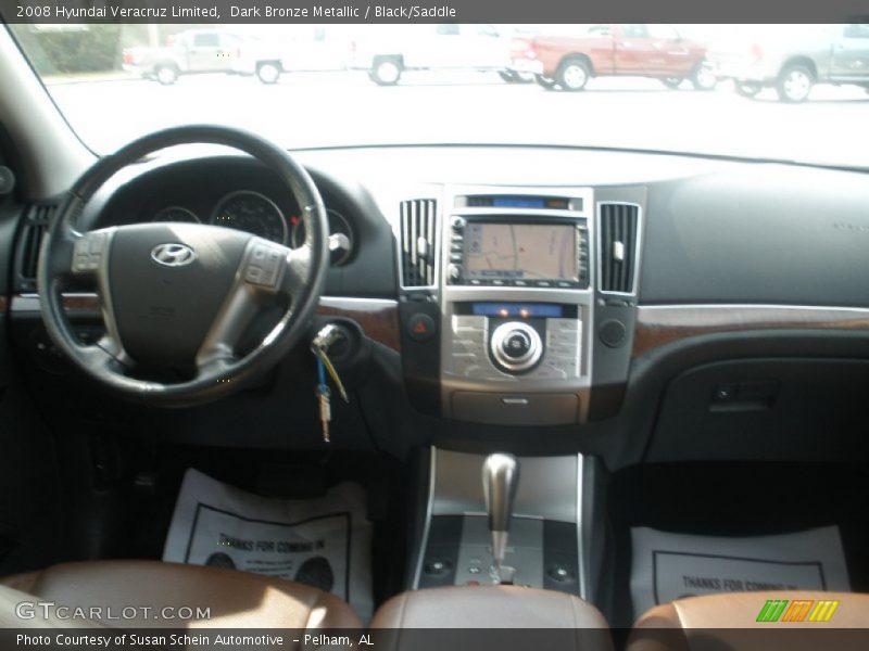 Dark Bronze Metallic / Black/Saddle 2008 Hyundai Veracruz Limited
