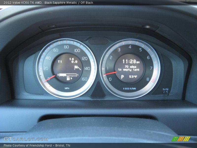  2012 XC60 T6 AWD T6 AWD Gauges