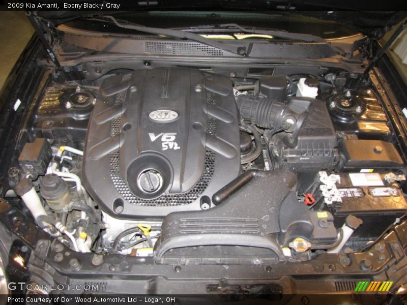 Ebony Black / Gray 2009 Kia Amanti