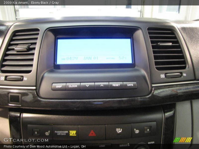 Ebony Black / Gray 2009 Kia Amanti