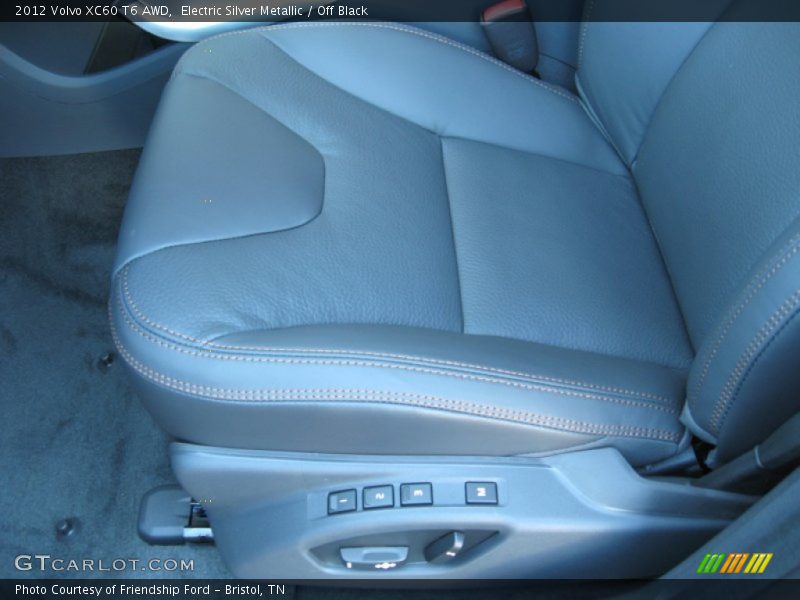 Electric Silver Metallic / Off Black 2012 Volvo XC60 T6 AWD