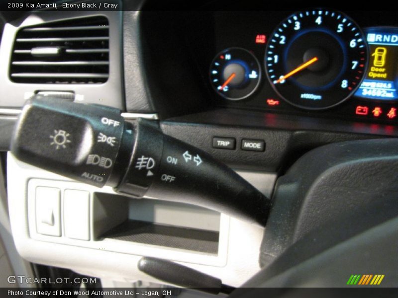 Ebony Black / Gray 2009 Kia Amanti