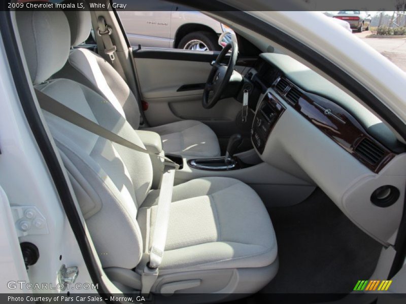 White / Gray 2009 Chevrolet Impala LS