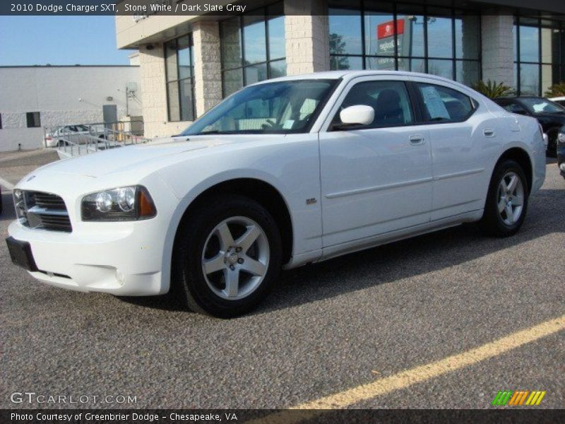 Stone White / Dark Slate Gray 2010 Dodge Charger SXT