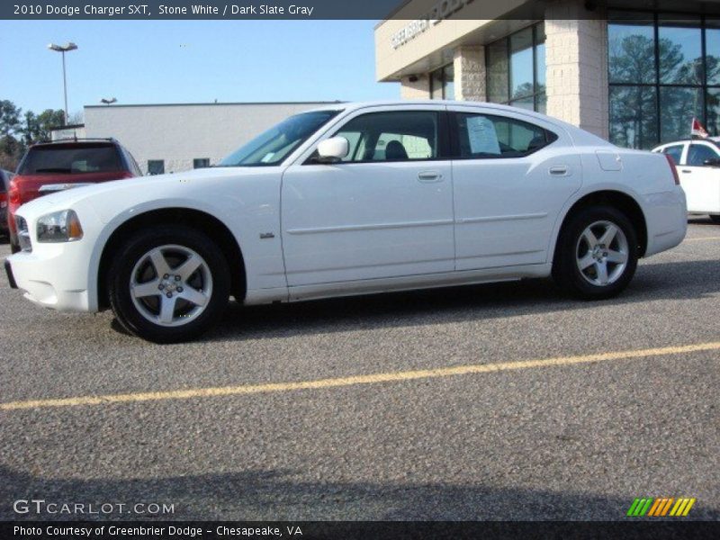 Stone White / Dark Slate Gray 2010 Dodge Charger SXT
