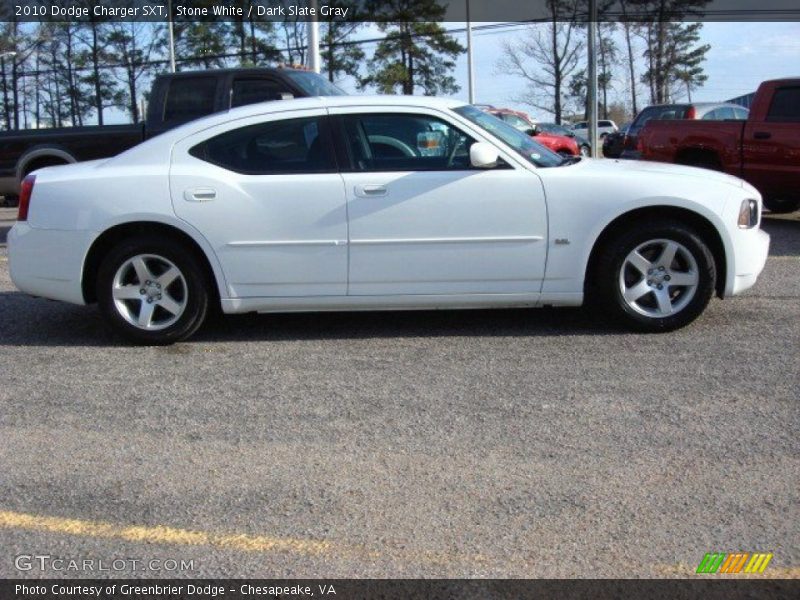 Stone White / Dark Slate Gray 2010 Dodge Charger SXT