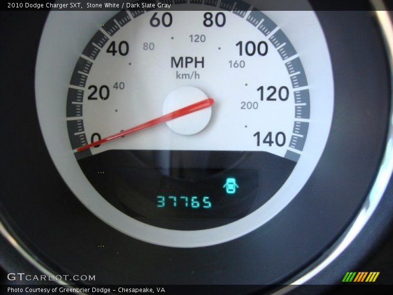 Stone White / Dark Slate Gray 2010 Dodge Charger SXT