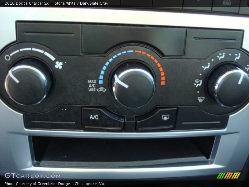 Stone White / Dark Slate Gray 2010 Dodge Charger SXT