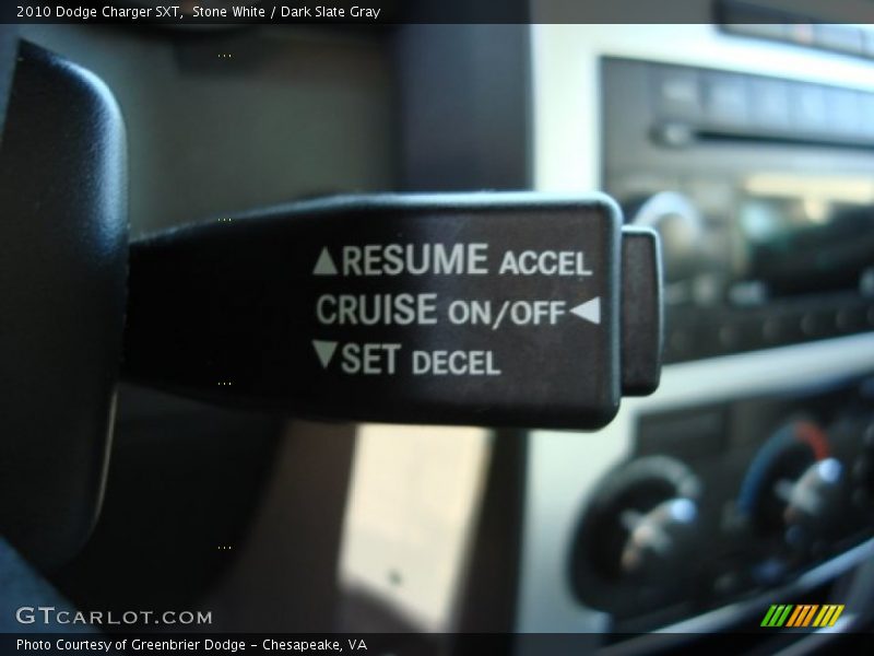 Stone White / Dark Slate Gray 2010 Dodge Charger SXT