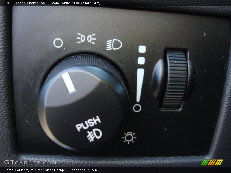 Stone White / Dark Slate Gray 2010 Dodge Charger SXT