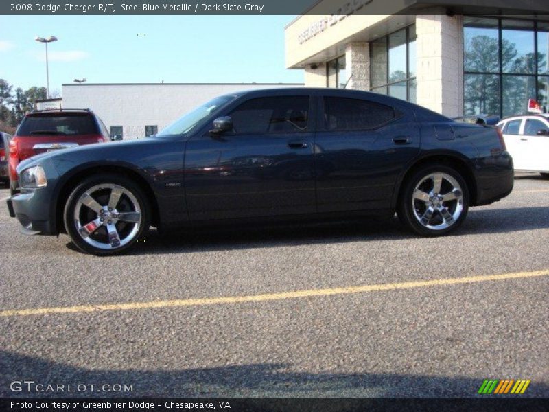 Steel Blue Metallic / Dark Slate Gray 2008 Dodge Charger R/T