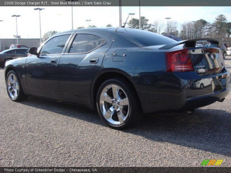 Steel Blue Metallic / Dark Slate Gray 2008 Dodge Charger R/T