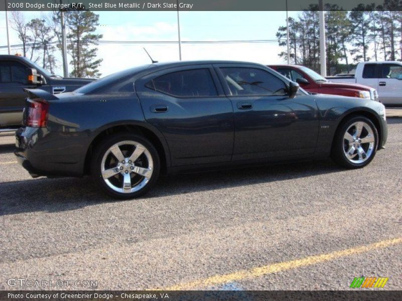 Steel Blue Metallic / Dark Slate Gray 2008 Dodge Charger R/T