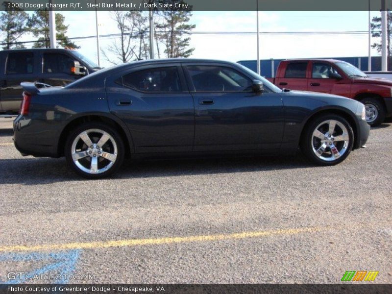 Steel Blue Metallic / Dark Slate Gray 2008 Dodge Charger R/T