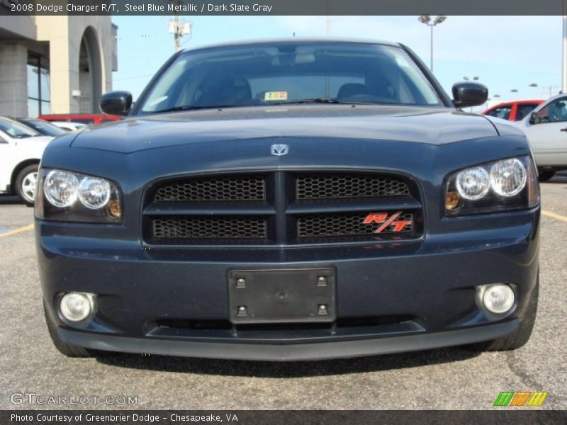 Steel Blue Metallic / Dark Slate Gray 2008 Dodge Charger R/T
