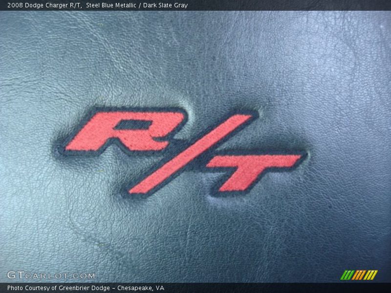 Steel Blue Metallic / Dark Slate Gray 2008 Dodge Charger R/T