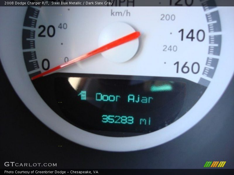 Steel Blue Metallic / Dark Slate Gray 2008 Dodge Charger R/T