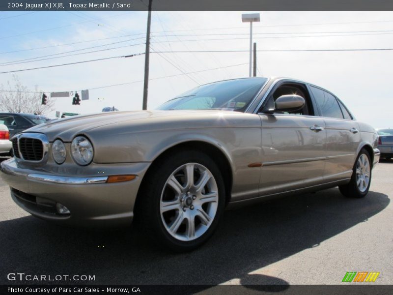 Topaz Metallic / Sand 2004 Jaguar XJ XJ8