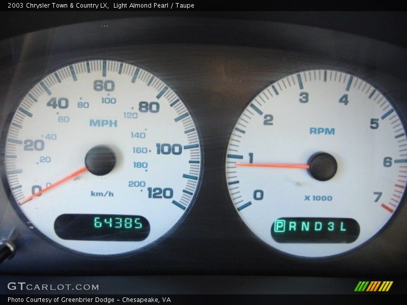 Light Almond Pearl / Taupe 2003 Chrysler Town & Country LX