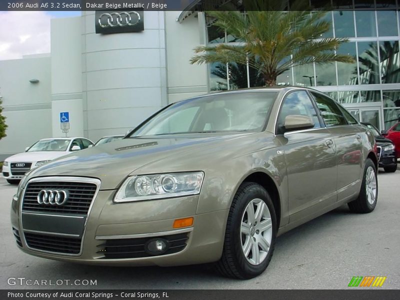 Dakar Beige Metallic / Beige 2006 Audi A6 3.2 Sedan