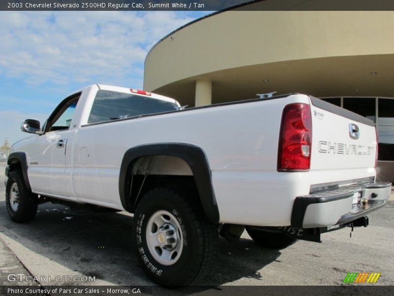Summit White / Tan 2003 Chevrolet Silverado 2500HD Regular Cab