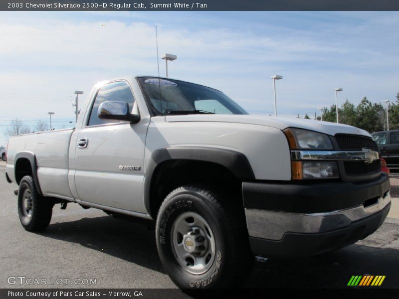 Summit White / Tan 2003 Chevrolet Silverado 2500HD Regular Cab