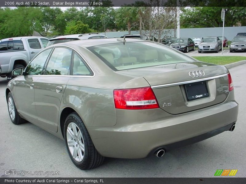 Dakar Beige Metallic / Beige 2006 Audi A6 3.2 Sedan