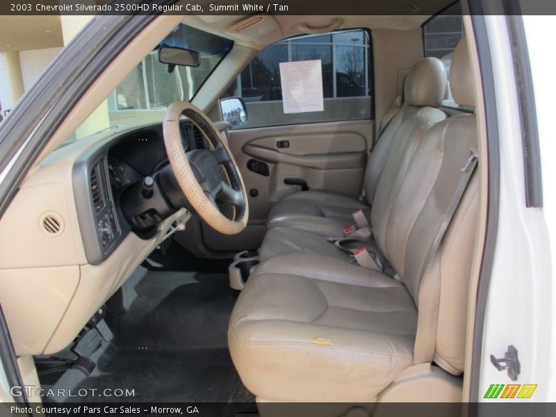 Summit White / Tan 2003 Chevrolet Silverado 2500HD Regular Cab