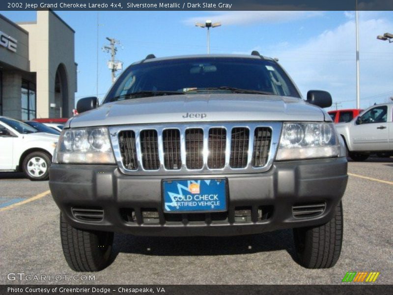 Silverstone Metallic / Dark Slate Gray 2002 Jeep Grand Cherokee Laredo 4x4