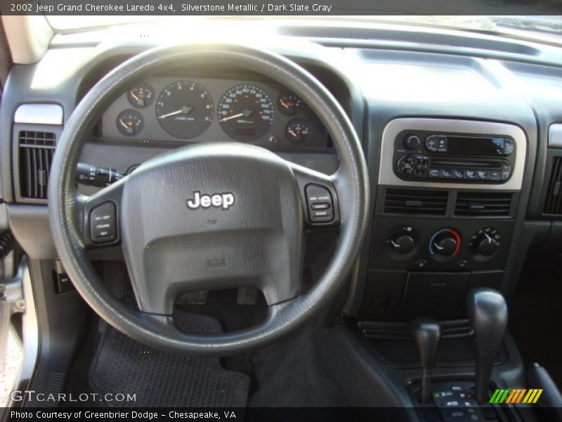 Silverstone Metallic / Dark Slate Gray 2002 Jeep Grand Cherokee Laredo 4x4