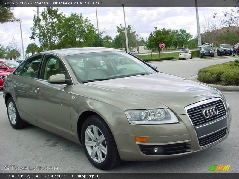 Dakar Beige Metallic / Beige 2006 Audi A6 3.2 Sedan