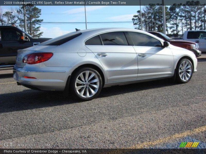 Reflex Silver Metallic / Cornsilk Beige Two-Tone 2009 Volkswagen CC VR6 Sport