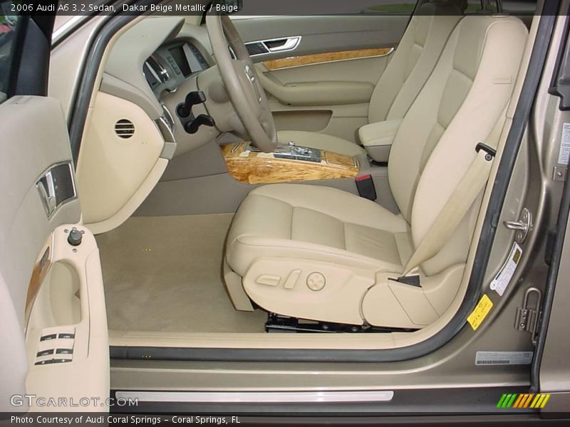 Dakar Beige Metallic / Beige 2006 Audi A6 3.2 Sedan