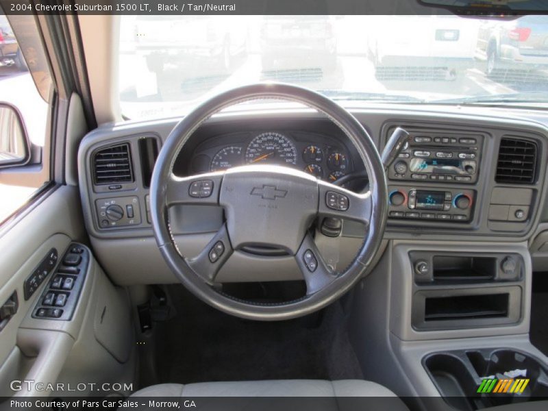 Black / Tan/Neutral 2004 Chevrolet Suburban 1500 LT